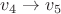 $v_4\to v_5$
