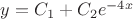 $y=C_1+C_2{e}^{-4x}$