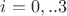 $i = 0,..3$