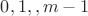 $0, 1, \dost, m - 1$