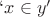$`x\in y'$