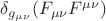 $\delta_{g_{\mu\nu}}(F_{\mu\nu}F^{\mu\nu})$