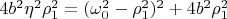 $4b^2\eta^2\rho_1^2=(\omega_0^2-\rho_1^2)^2+ 4b^2\rho_1^2$