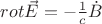 $rot \vec E = - \frac{1}{c}\dot B$