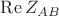 $\operatorname{Re} Z_{AB}$