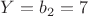 $Y=b_2=7$