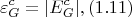 $$\varepsilon_G^c = |E_G^c|, (1.11)$$