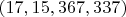$(17,15,367,337)$