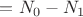 $ = N_0-N_1$