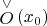\overset{\vee}{\mathop{O}} \left( x_0 \right)