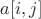 $a[i,j]$