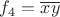 $f_4=\overline{xy}$