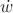 $\dot w$