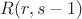 $R(r, s-1)$