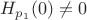$H_{p_1}(0)\ne 0$ $H_{p_1}(0)\ne 0$