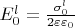 $E_0^l=\frac {\sigma_0^l}{2\varepsilon\varepsilon_0}$