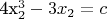 4{x_2}^3-3{x_2}=c