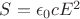 $S = \epsilon _0 c E^2$