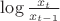 $\log \frac {x_t} {x_{t-1}}$