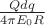 $\frac{Q dq}{4\pi E_0 R}$