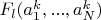 $F_l(a_1^k,...,a_N^k)$