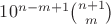 $10^{n-m+1}\binom{n+1}{m}$