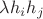 $\lambda h_i h_j$