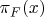 $\[\pi _F(x)\] $