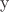 $\mathrm{y}$