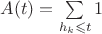 $A(t)=\sum\limits_{h_k \leqslant t}1$