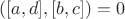 $([a,d],[b,c]) =0$