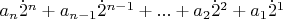 $a_n\dot2^n+a_{n-1}\dot2^{n-1}+...+a_2\dot2^2+a_1\dot2^1$