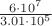 $\frac {6\cdot 10^7} {3.01\cdot 10^5}$ $\frac {6\cdot 10^7} {3.01\cdot 10^5}$