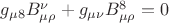 $g_{\mu 8}B^\nu_{\mu\rho}+g_{\mu \nu}B^8_{\mu\rho}=0$
