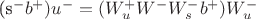 (s^-b^+)u^- = (W^+_uW^-W^-_sb^+)W^-_u