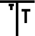 $$
\begin{picture}(200,200)
\thicklines
\thicklines\linethickness{1.mm}
\put(0,40){\line(1,0){40}}
\put(20,0){\line(0,1){40}}
\put(30,15){\line(0,1){15}}
\put(25,30){\line(1,0){10}}
\put(13,30){\line(0,1){6}}
\put(10,36){\line(1,0){6}}
\end{picture}
$$