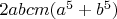 $2abcm(a^5+b^5)$
