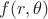 $f(r,\theta)$