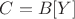 $C = B[Y]$