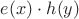 $e(x) \cdot h(y)$ $e(x) \cdot h(y)$