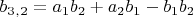 $b_3_,_2=a_1b_2+a_2b_1-b_1b_2$