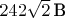 $242\sqrt{2}\,\textup{В}$