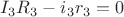 $I_{3}R_{3}-i_{3}r_{3}=0$