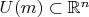 $U(m) \subset \mathbb{R}^n$