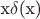 x$\delta$(x)