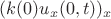 $(k(0) u_x(0, t))_x$