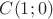 $C(1;0)$