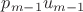 $p_{m-1}u_{m-1}$