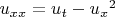 $u_{xx} = u_t - {u_{x}}^2$