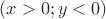 $(x>0; y<0)$